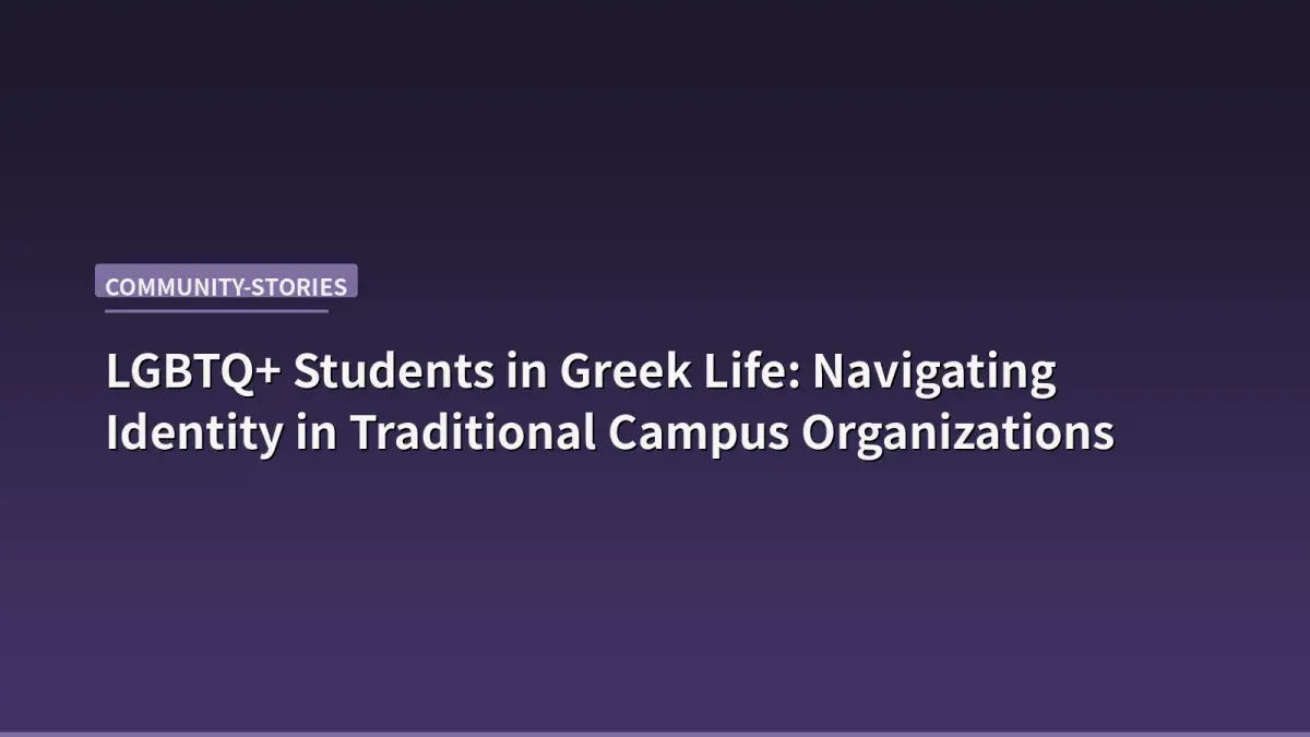 A diverse group of college students wearing Greek letters standing together on a sunlit campus quad, smiling and talking